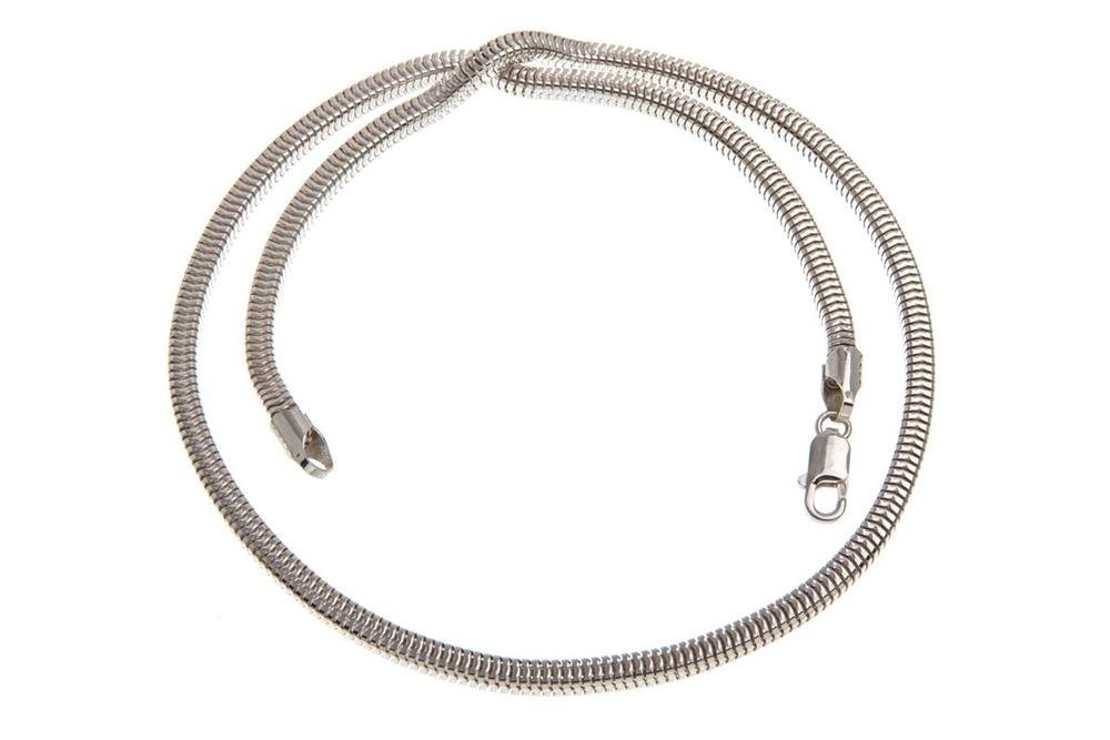 Silberkettenstore Silberkette Schlangenkette, vierkant 3,5mm - 925 Silber, Länge wählbar von Silberkettenstore