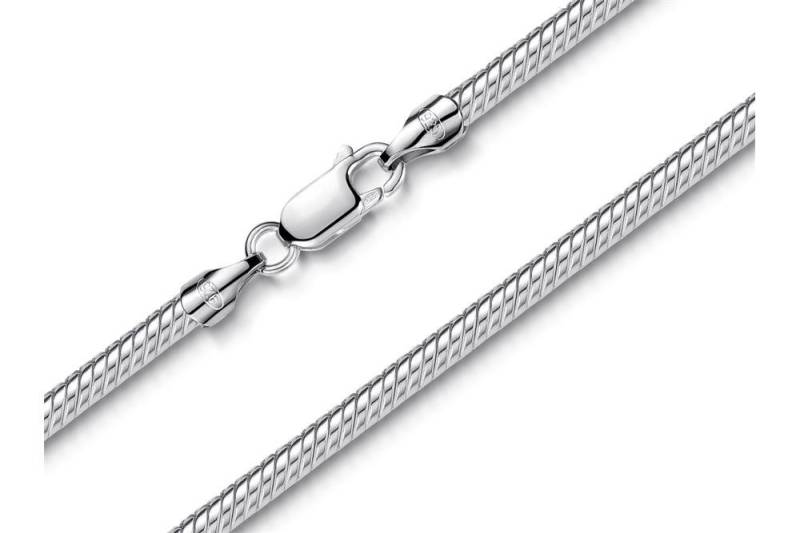 Silberkettenstore Silberkette Schlangenkette 3mm - 925 Silber, Länge wählbar von 40-100cm von Silberkettenstore