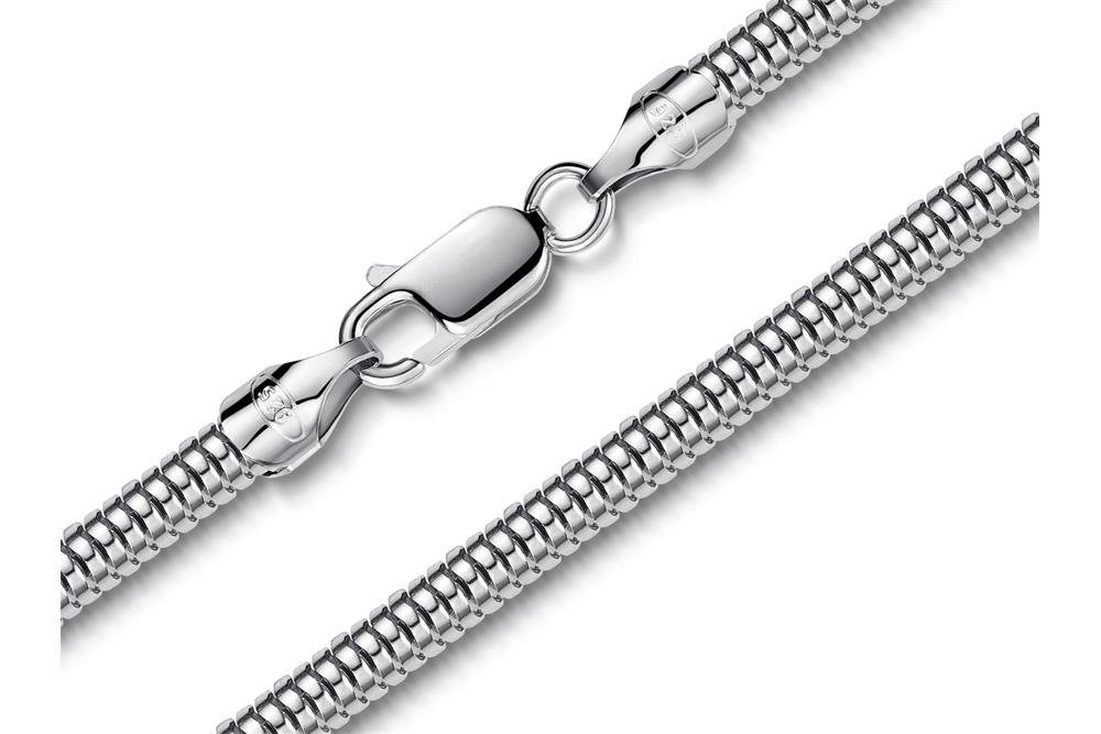 Silberkettenstore Silberkette Schlangenkette 4mm - 925 Silber, Länge wählbar von 40-100cm von Silberkettenstore
