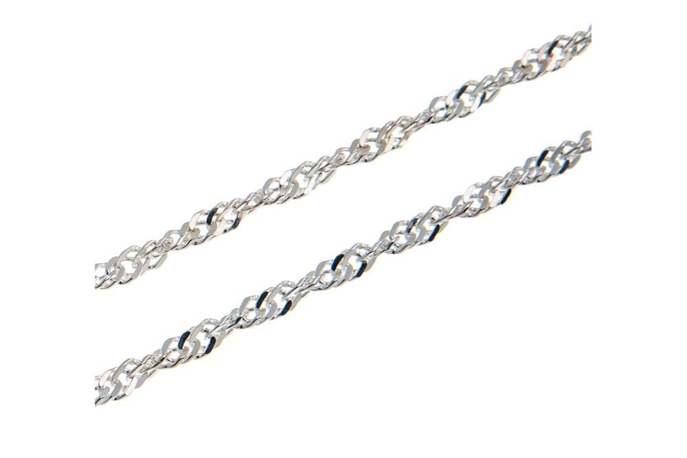 Silberkettenstore Silberkette Singapurkette 2,3mm - 925 Silber, Länge wählbar von 32-37cm Silberkettenstore Silberkette Singapurkette 2,3mm - 925 Silber, Länge wählbar von 32-37cm von Silberkettenstore