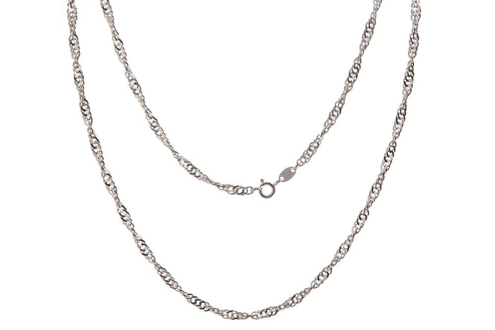Silberkettenstore Silberkette Singapurkette 2,3mm - 925 Silber, Länge wählbar von 38-100cm Silberkettenstore Silberkette Singapurkette 2,3mm - 925 Silber, Länge wählbar von 38-100cm von Silberkettenstore