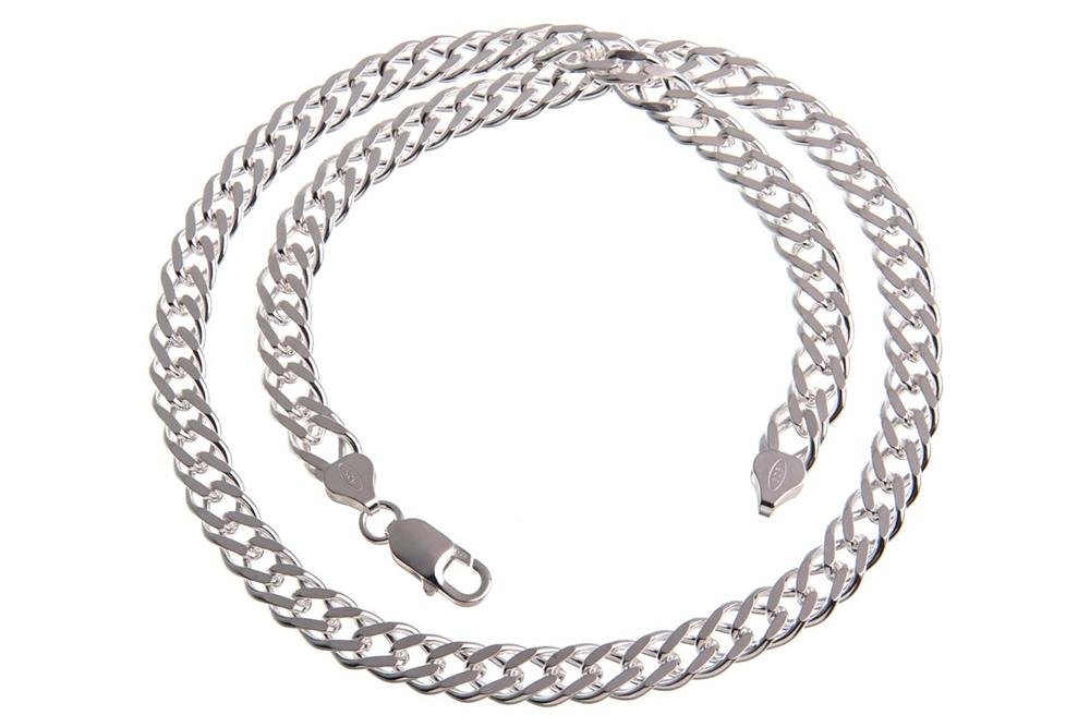 Silberkettenstore Silberkette Zwillingspanzerkette 8mm - 925 Silber von Silberkettenstore