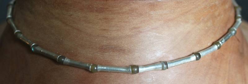 Collier Bambus von Silberkiesel