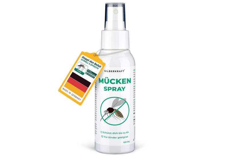 Silberkraft Insektenschutz-Spray Silberkraft Mückenspray, für Babys ab 6 Monaten, Kinder & Erwachsene, 1-tlg., DEET-frei, schützt vor Mücken & Zecken Langzeitschutz bis zu 6 Stunden Silberkraft Insektenschutz-Spray Silberkraft Mückenspray, für Babys ab 6 Monaten, Kinder & Erwachsene, 1-tlg., DEET-frei, schützt vor Mücken & Zecken Langzeitschutz bis zu 6 Stunden von Silberkraft