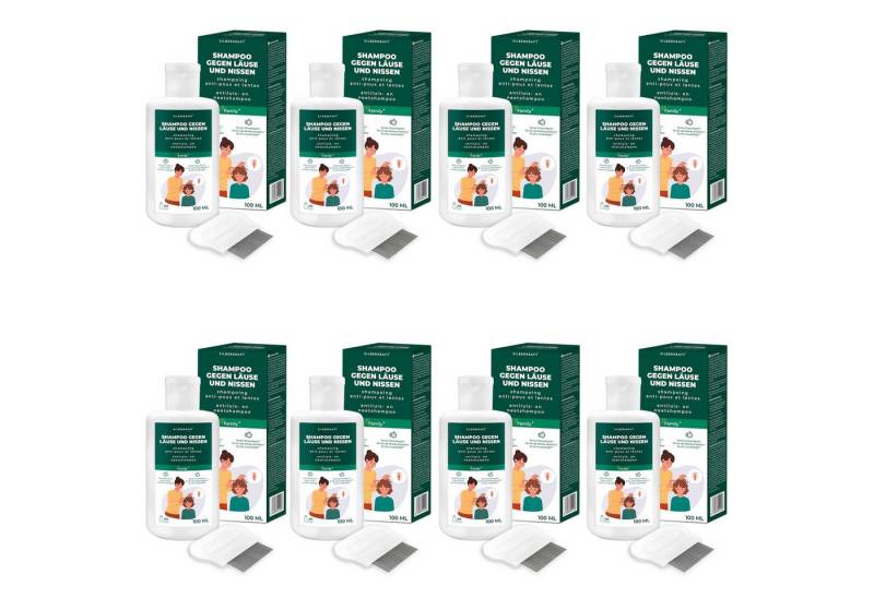 Silberkraft Kopfhaut-Pflegeshampoo Kopfläuse-Shampoo - Läuseshampoo für Kinder & Erwachsene, Geruchsneutral, Ohne Parabene, Parfüm- und Duftstoffe, Die hochwirksame 2-Phasen-Lösung gegen Kopfläuse, inkl. Nissenkamm - Nur 15 Min Einwirkzeit - für Kinder ab 1 Jahr von Silberkraft
