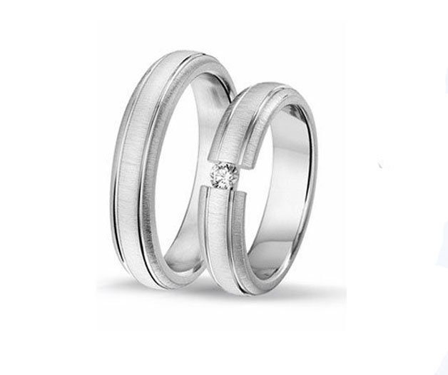 1 Paar Massive Partnerringe, Freundschaftsringe - Silber925 - Gravur von Silberpoint