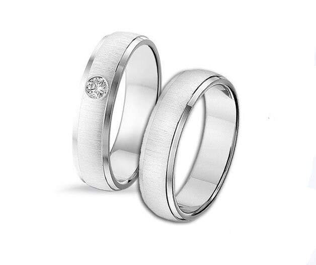 1 Paar Massive Partnerringe-Freundschaftsringe-Silber925 - Gravur von Silberpoint