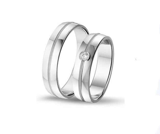 1 Paar Massive Partnerringe-Freundschaftsringe - Silber925 - Gravur von Silberpoint