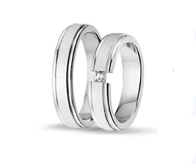 1 Paar Massive Partnerringe-Freundschaftsringe-Silber925 - Gravur von Silberpoint