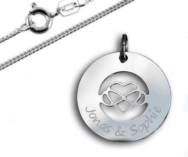 Anhänger Mit Ausgestanztem Infinityherz-Silber925 von Silberpoint