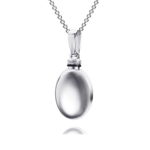 Asche, Urne Anhänger Oval Mit Schraubverschluss-Silber925-Made in Germany - Kette Asche, Urne Anhänger Oval Mit Schraubverschluss-Silber925-Made in Germany - Kette von Silberpoint