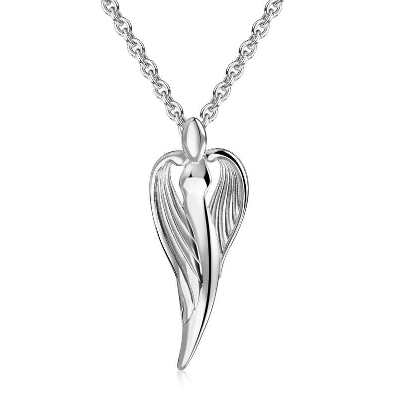 Engel Anhänger Mit Ankerkette -925Er Sterling Silber - Made in Germany von Silberpoint