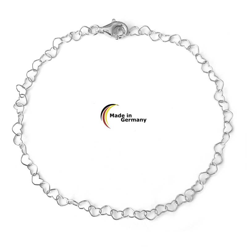 Herz-Armband, 925Er Sterling Silber, 3mm Breit, Made in Germany Herz-Armband, 925Er Sterling Silber, 3mm Breit, Made in Germany von Silberpoint