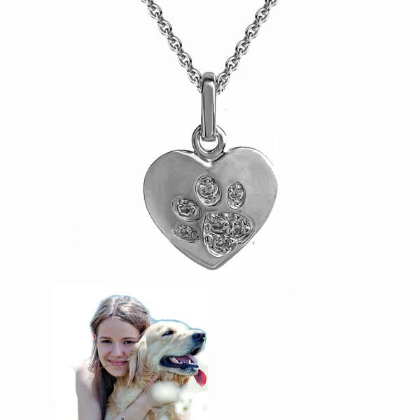 Kinder Herzanhänger Mit Pfote, 12mm Groß, 925Er Sterling Silber - Neu Kinder Herzanhänger Mit Pfote, 12mm Groß, 925Er Sterling Silber - Neu von Silberpoint