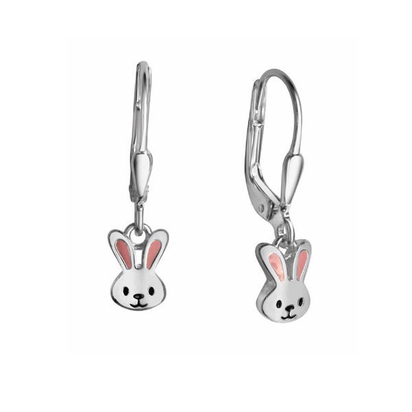 Kinder Ohrhänger Hase -925Er Sterling Silber - Deutsche Herstellung von Silberpoint