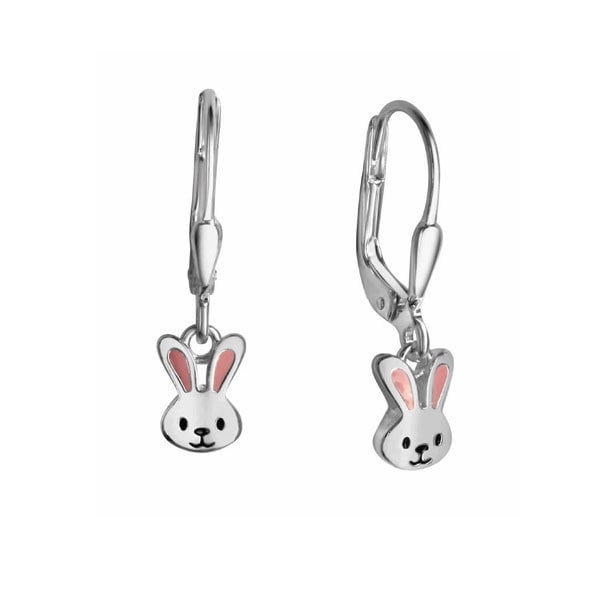 Kinder Ohrhänger Hase -925Er Sterling Silber - Deutsche Herstellung von Silberpoint