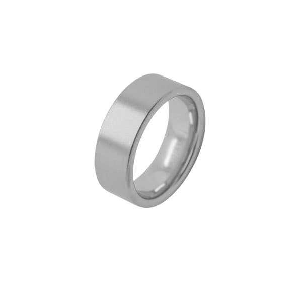 Koordinatenring, Massiv, 8mm Breit, 925Er Sterling Silber, Persönliche Gravur von Silberpoint