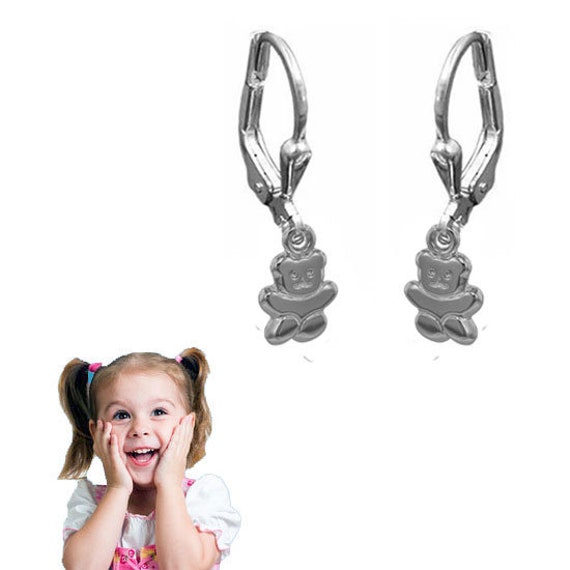 Ohrhänger Teddybär - 925Er Sterling Silber- Made in Germany von Silberpoint