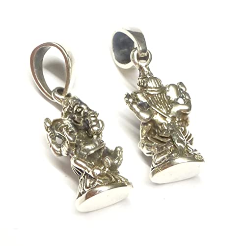 Anhänger Ganesha, Kettenanhänger Sterlingsilber, Schutzsymbol, Glücksbringer, Unisex von Silberschmuck - BG