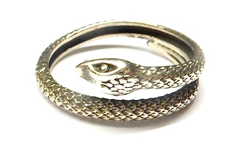 Ring Silber, Schlangenring, Größe 58-18.5 größenvariabel, Sterlingsilber, Unisex von Silberschmuck - BG