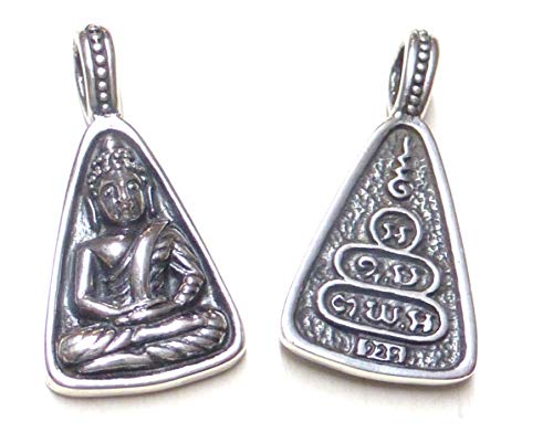 Kettenanhänger, Buddha Anhänger, Sterlingsilber, Schutzsymbol, Glücksbringer, Unisex von Silberschmuck - BG