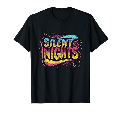 Buntes Silent Nights-Emblem für Jungen und Mädchen T-Shirt von Silent Nights Outfit