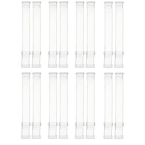 8 Paar Weiche Transparente Ersatz, BH mit Transparenten Trägern Ersatz Durchsichtige, BH Träger Transparent, Unsichtbare Schulterträger, für Schulterfrei Oberteile Frauen Trägerlose BHS von Silent-Qiaoyou