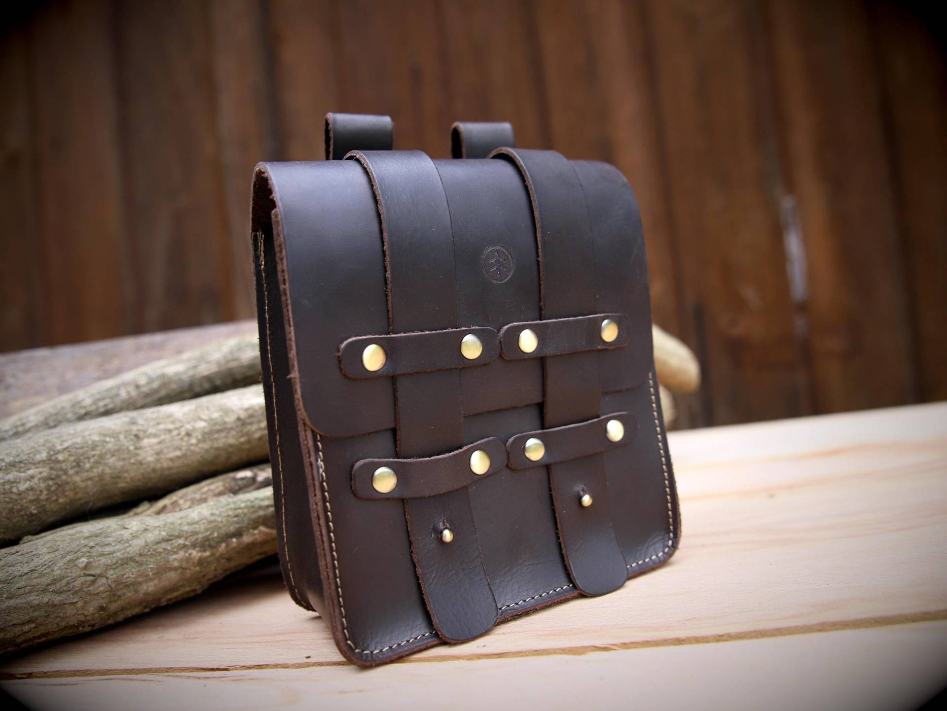 Große Gürteltasche Aus Leder | Crazy Horse Große Gürteltasche Aus Leder | Crazy Horse von SilentBushcraft