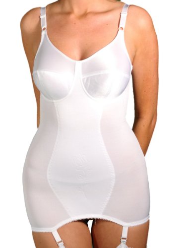 Silhouette Lingerie MX150 Corselette Shapewear mit Strumpfhaltern Gr. 95B, weiß von Silhouette Lingerie