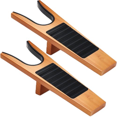 SiliFine Stiefelheber aus Holz, für Cowboy-Wathosen, Arbeitsstiefelheber für Männer und Frauen, einfach, ohne sich zu bücken, 2 Stück, Braun, 11.5 x 34.5 cm/ 4.53 x 13.58 inches von SiliFine