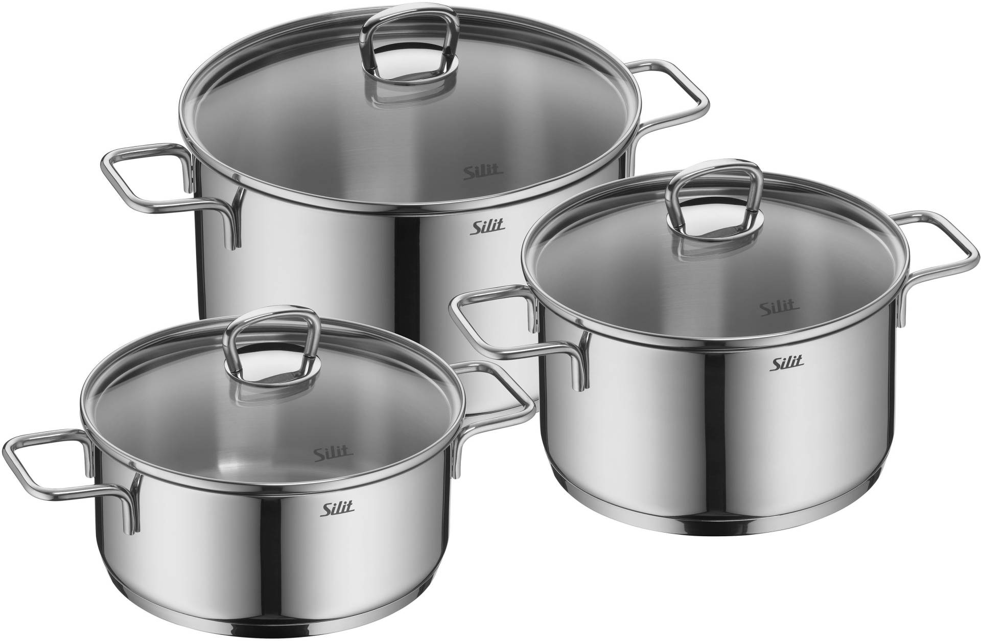 Silit Topf-Set "Alicante" Set, 6 Stk. tlg. Edelstahl 18/10 von Silit