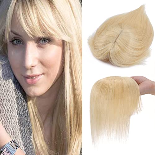 Clip in Extensions Echthaar Topper Extensions Echthaar Haarteile Echthaar Glatt Toupet Haarverdickung Haarverlängerung für Frauen 7A Remy Haare 7x13cm Base 30cm-38g 613# Bleichblond Clip in Extensions Echthaar Topper Extensions Echthaar Haarteile Echthaar Glatt Toupet Haarverdickung Haarverlängerung für Frauen 7A Remy Haare 7x13cm Base 30cm-38g 613# Bleichblond von Silk-co