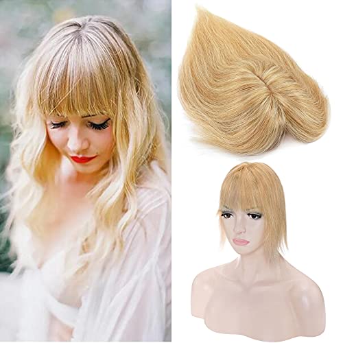 Silk-co Topper Extensions Echthaar Haarteile Echthaar Clip in Extensions Echthaar Glatt Toupet Haarverdickung Haarverlängerung für Frauen 7A Remy Haare 7x13cm Base 15cm 18P613# Aschblond & Bleichblond Silk-co Topper Extensions Echthaar Haarteile Echthaar Clip in Extensions Echthaar Glatt Toupet Haarverdickung Haarverlängerung für Frauen 7A Remy Haare 7x13cm Base 15cm 18P613# Aschblond & Bleichblond von Silk-co
