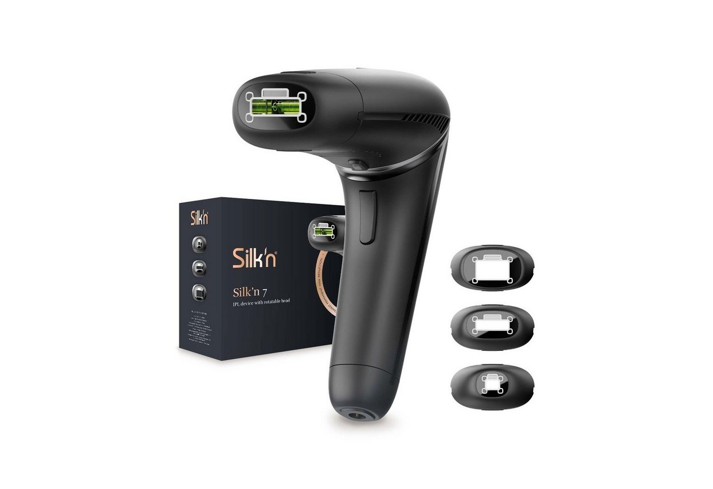 Silk'n Epilierer 7 IPL, Lebensdauer von 600.000 Lichtimpulsen, Drehbarer Kopf von Silk'n