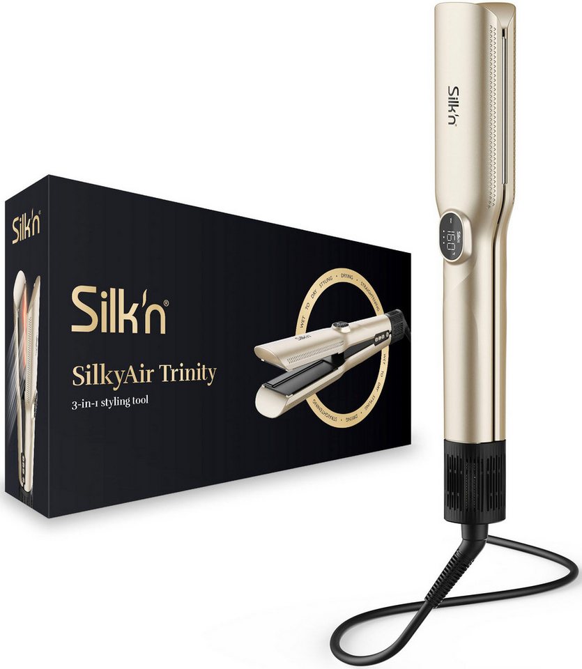 Silk'n Glätt- und Lockenstab SilkyAir Trinity, 3-in-1-Tool zum Trocknen und effizienten Stylen von nassem Haar von Silk'n