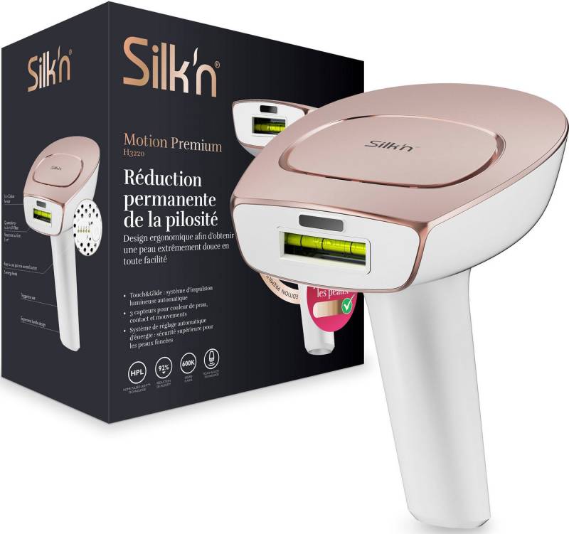 Silk'n HPL-Haarentferner Motion Premium, 600.000 Lichtimpulse, Dauerhafte Haarwuchsreduktion von Silk'n