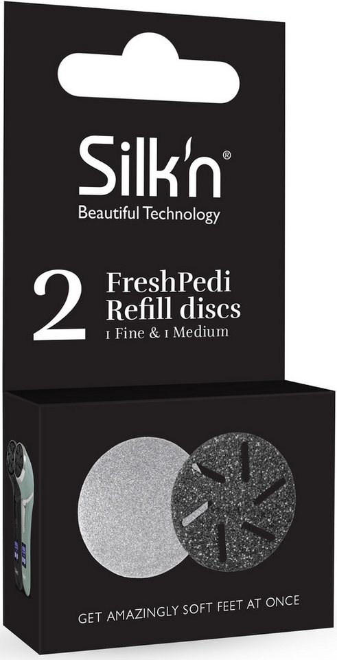 Silk'n Hornhautentferner Ersatzschleifscheiben FreshPedi Refill discs 1 Fine 1 Medium, Set, 2-St. von Silk'n