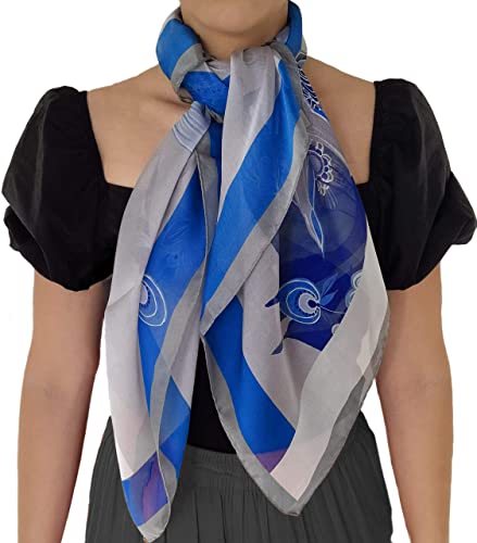 SilkOfComo- Seidenschal damen 100 seide quadratisch silk scarf women Einheitsgröße 90 x 90 cm, für alle Jahreszeiten (VORST) von Silk of Como