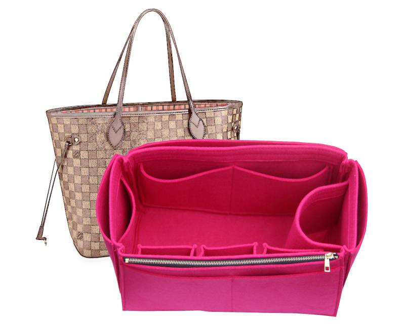 Neverfull Pm Mm Gm Kompatibel, Fuchsia Filz Geldbörse Einsatz | Typ Jia Designer Tasche Halten Tote Form Fit von SilkOnDesigns