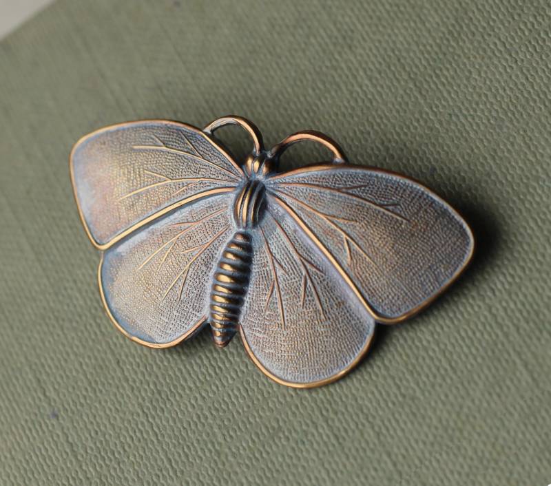 Schmetterling Brosche Motte Brosche, Anstecknadel, Lila Irisierend von SilkPurseSowsEar