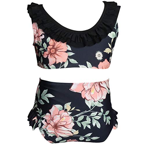 Silkglory Badeanzug Mädchen 152,Bikini Mädchen Set Bedrucktes Rüschendesign Badeanzug im Zweierpack für Mädchen,Tankini Mädchen Schwimmanzug 152 7-9 Jahre - Schwarz Silkglory Badeanzug Mädchen 152,Bikini Mädchen Set Bedrucktes Rüschendesign Badeanzug im Zweierpack für Mädchen,Tankini Mädchen Schwimmanzug 152 7-9 Jahre - Schwarz von Silkglory