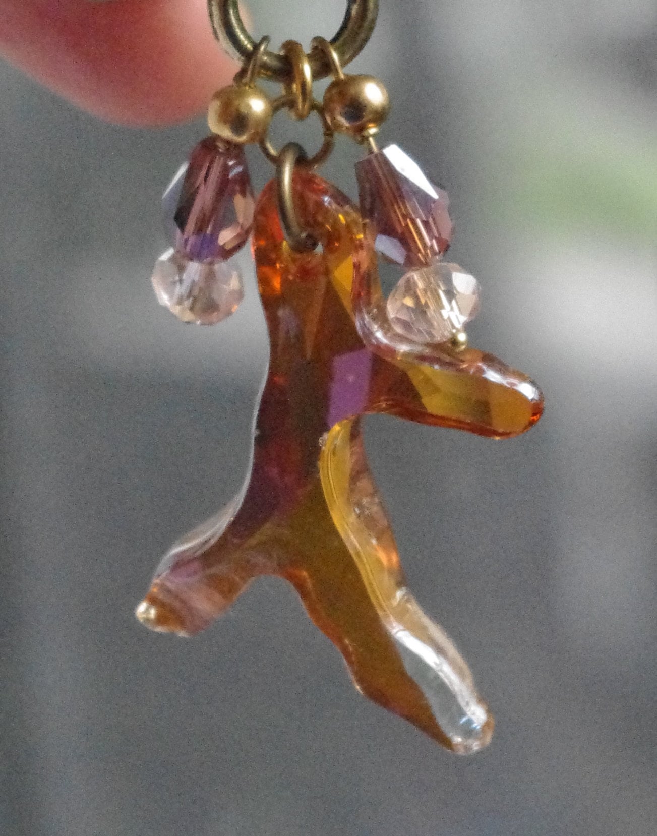 Hübscher Bronze Und Swarovski Schal Ring von SilknSparkles