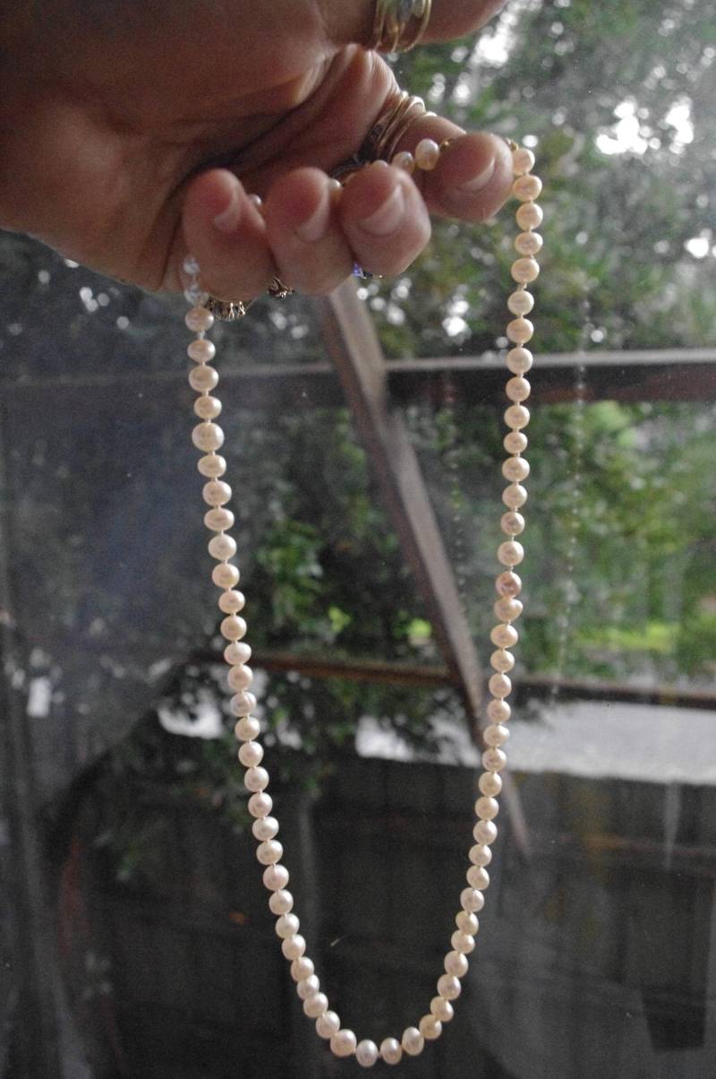 Zarte Rosa Süsswasser Perlenkette von SilknSparkles