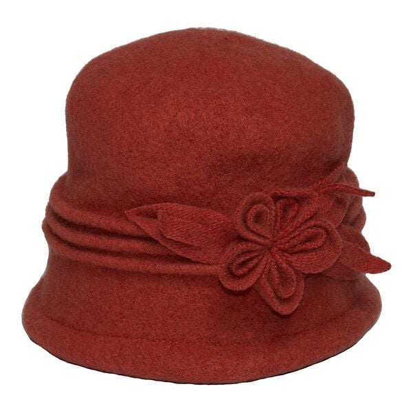 Silkroad - Diggers Garden SILKROAD Retro Mütze Filzhut Damen ROSA - Hut aus 100% Wolle in Terra von Silkroad - Diggers Garden