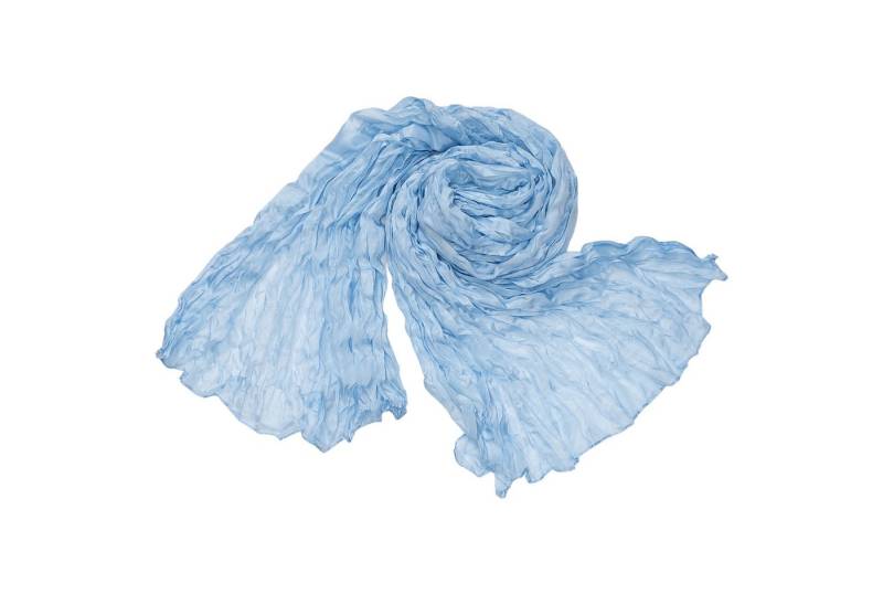 Silkroad Seidenschal Knitterschal Halstuch Schal Crashschal einfarbig von Silkroad