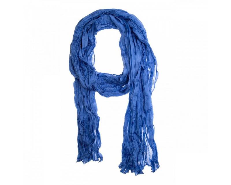 Silkroad Seidenschal Knitterschal Halstuch Schal Crashschal einfarbig von Silkroad