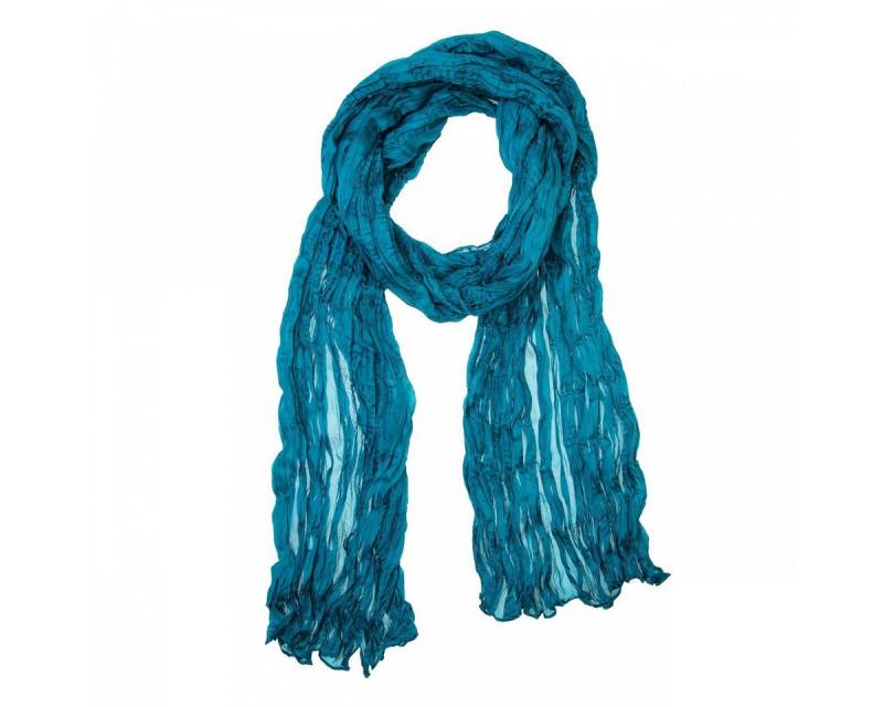 Silkroad Seidenschal Knitterschal Halstuch Schal Crashschal einfarbig von Silkroad