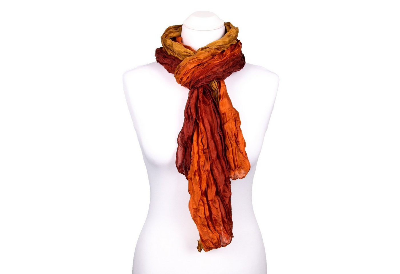 Silkroad Seidenschal Knitterschal Halstuch Schal XXL Farbverlauf Braun-Weinrot-Olive Silkroad Seidenschal Knitterschal Halstuch Schal XXL Farbverlauf Braun-Weinrot-Olive von Silkroad