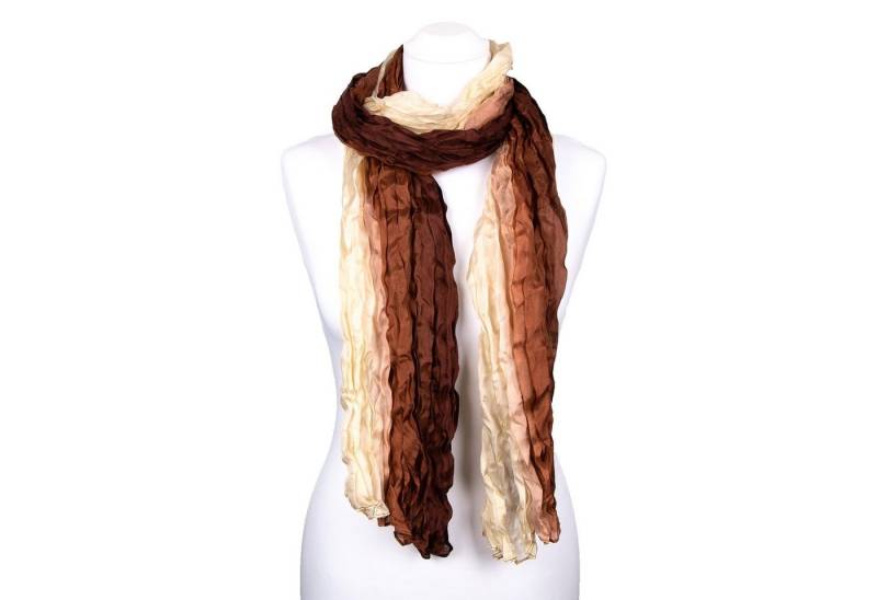 Silkroad Seidenschal Knitterschal Halstuch Schal XXL Farbverlauf Braun Silkroad Seidenschal Knitterschal Halstuch Schal XXL Farbverlauf Braun von Silkroad