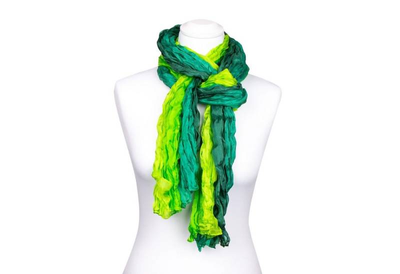 Silkroad Seidenschal Knitterschal Halstuch Schal XXL Farbverlauf Grün Silkroad Seidenschal Knitterschal Halstuch Schal XXL Farbverlauf Grün von Silkroad